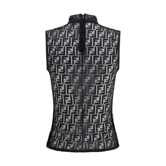 Fendi Black Polyamide Top