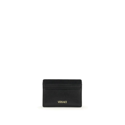 Versace Black Calf Leather Bos Taurus Wallet