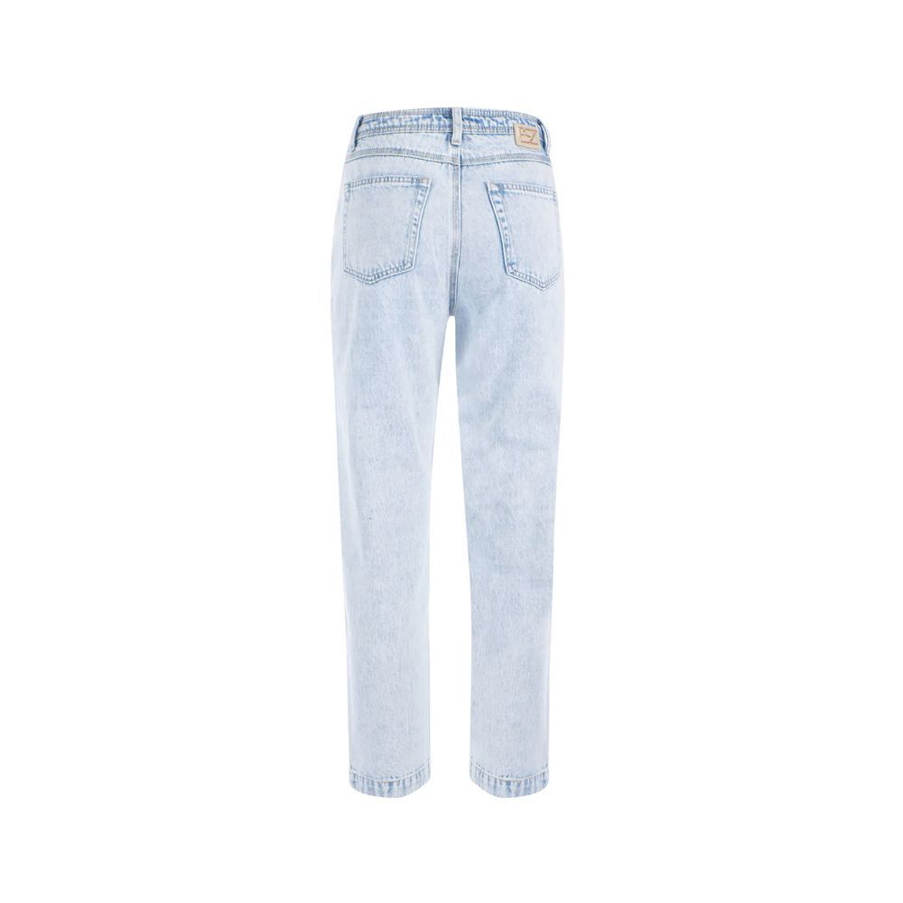 Yes Zee Light Blue Cotton Boyfriend Jeans