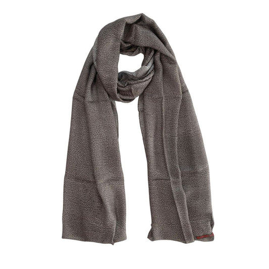 Borbonese Grey Modal Women Scarf