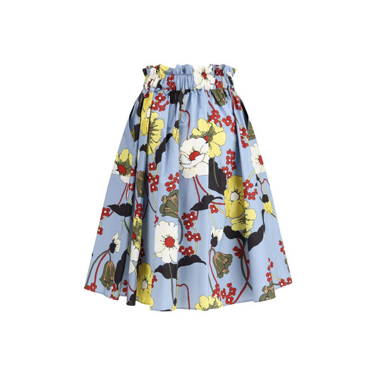 Marni Multicolor Cotton Midi Skirt