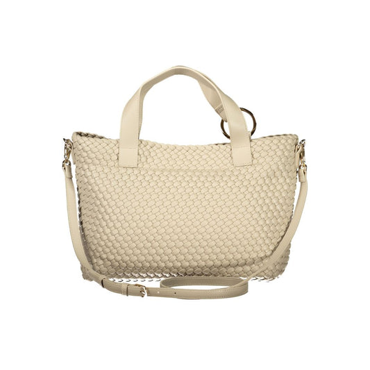 Mario Valentino Beige Polyurethane Women Handbag