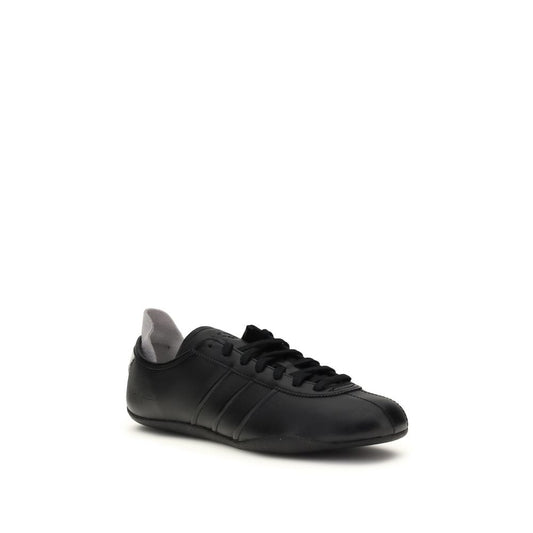 Y-3 Black Calf Leather Bos Taurus Athletic Sneakers