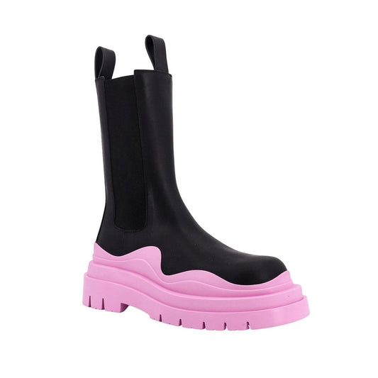 Bottega Veneta Black Calfskin Chelsea Boots