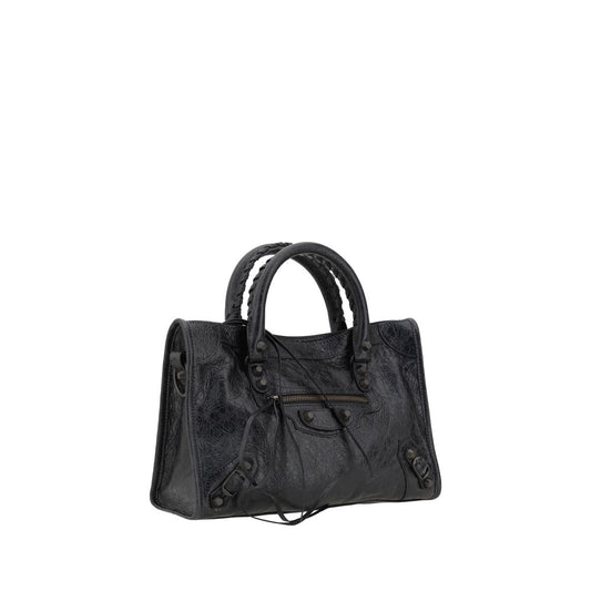 Balenciaga Black Calf Leather Bos Taurus Shoulder Bag