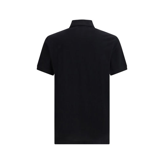 Moschino Black Cotton Polo Shirt