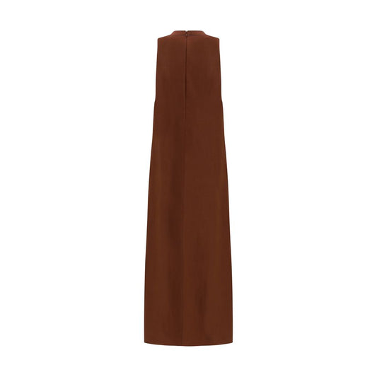 Brunello Cucinelli Brown Viscose Casual Dress