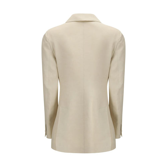 P.A.R.O.S.H. Beige Cotton Blazer