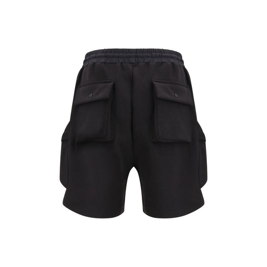 Amiri Black Cotton Bermuda Shorts