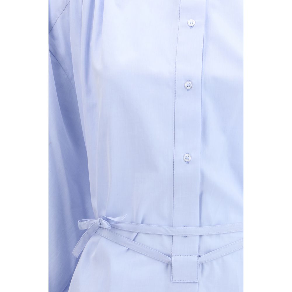 Loulou De Saison Blue Cotton Casual Dress