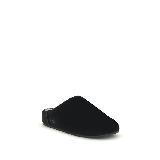 UGG Black Leather Mules