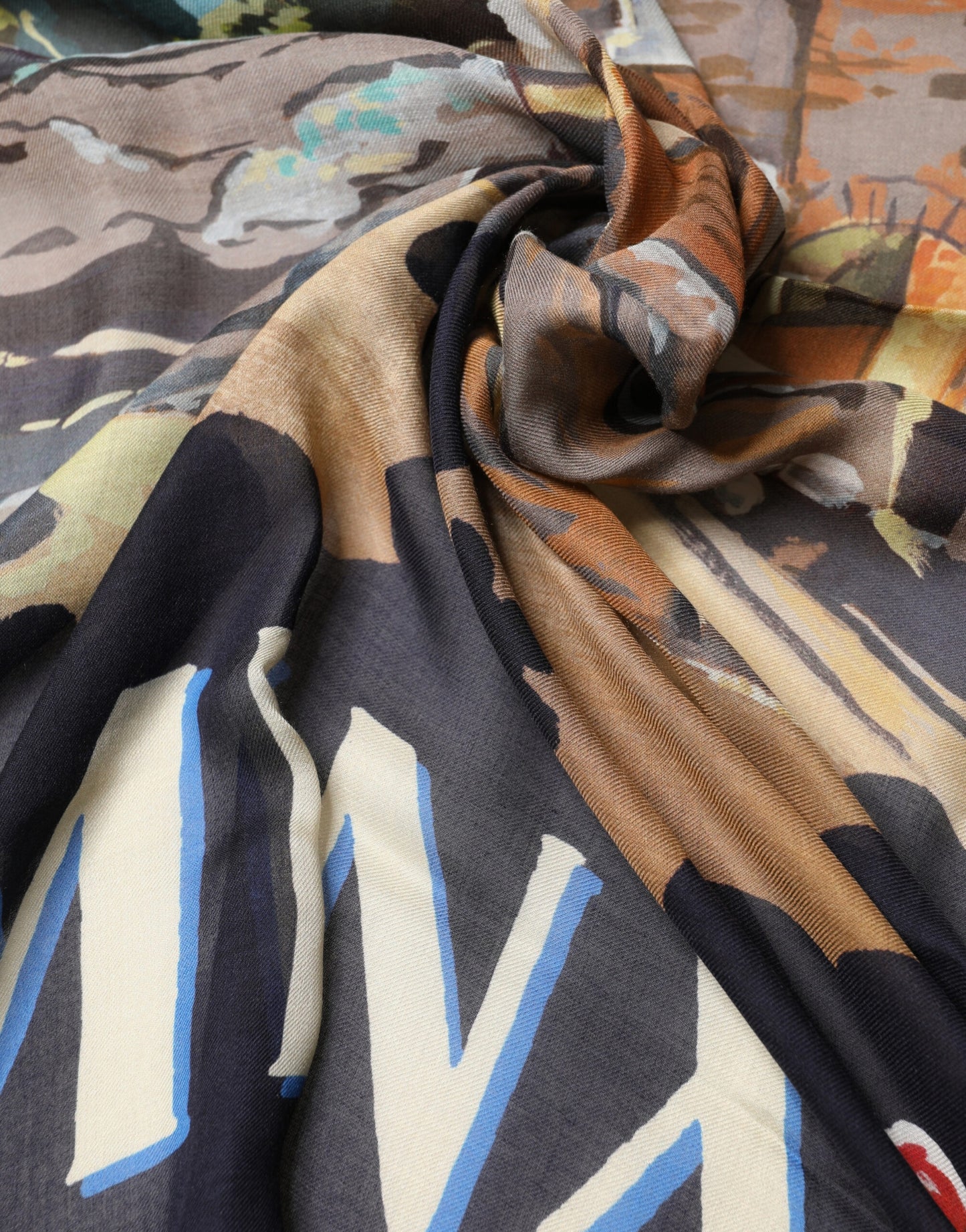 Dolce & Gabbana Multicolor Taormina Modal Shawl 130cm x 130cm Men Scarf