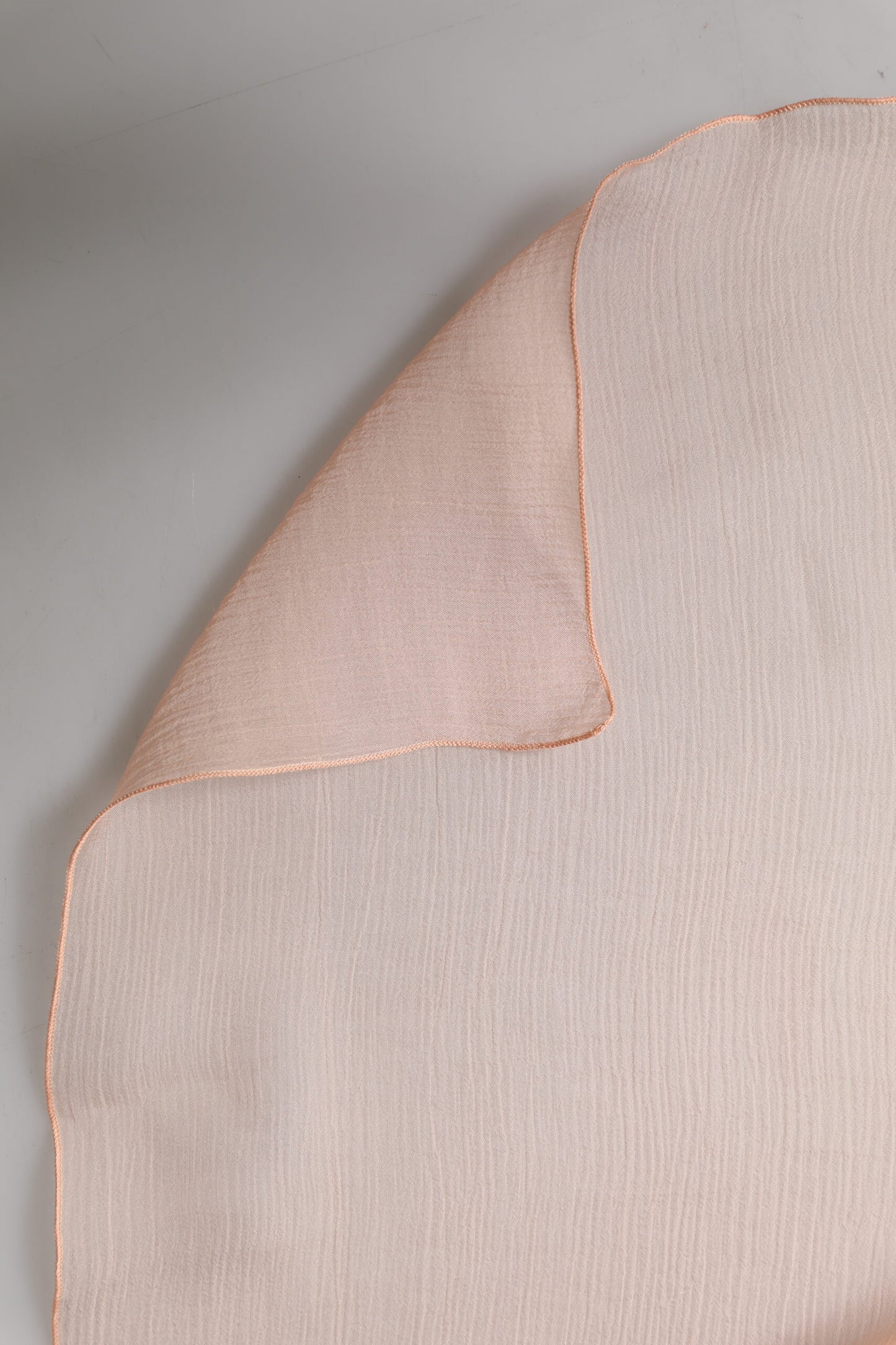 Dolce & Gabbana Peach Silk Square Foulard Neck Wrap 64.5cm x 62.5cm Scarf