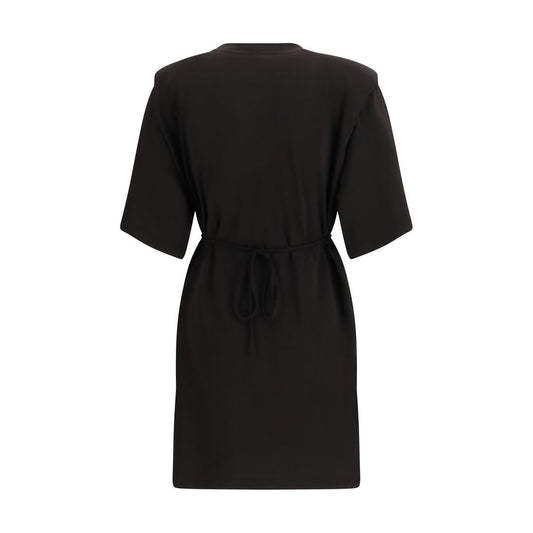 PINKO Black Acetate Casual Dress
