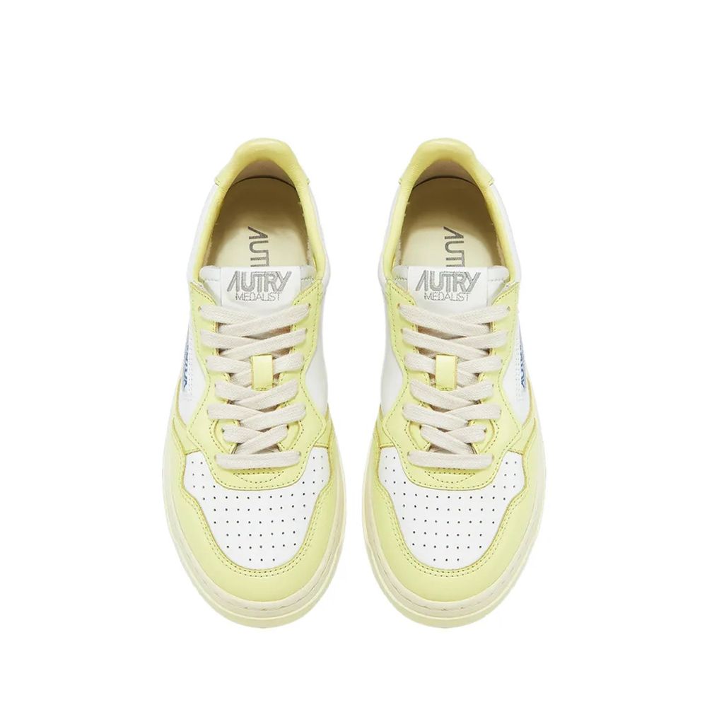 Autry White Leather Low Top Sneakers