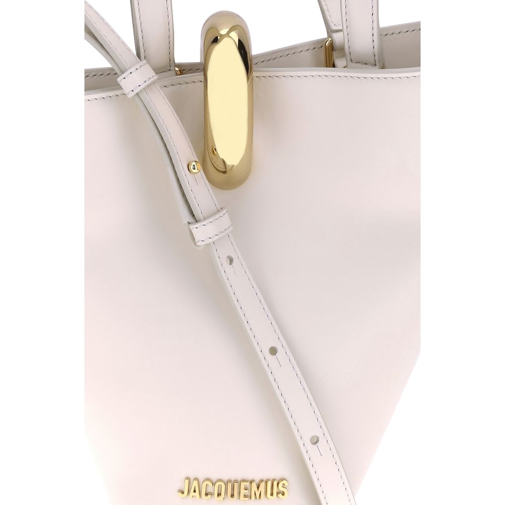 Jacquemus Beige Calf Leather Bos Taurus Shoulder Bag