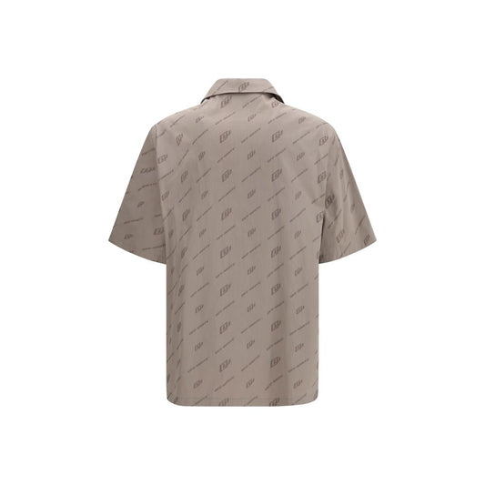Off-White Beige Viscose Shortsleeve Shirt