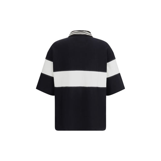 Amiri Black Cotton Polo Shirt