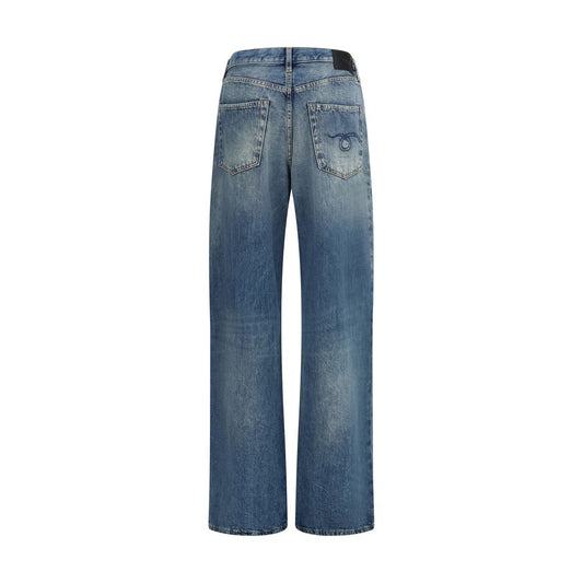 R13 Blue Cotton Jeans Denim