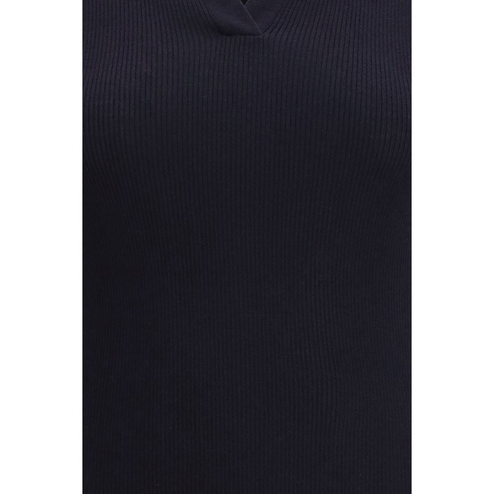 Max Mara Blue Fleece Wool T-Shirt