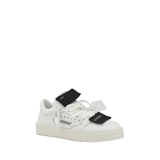 Off-White Black Calf Leather Bos Taurus Low Top Sneakers