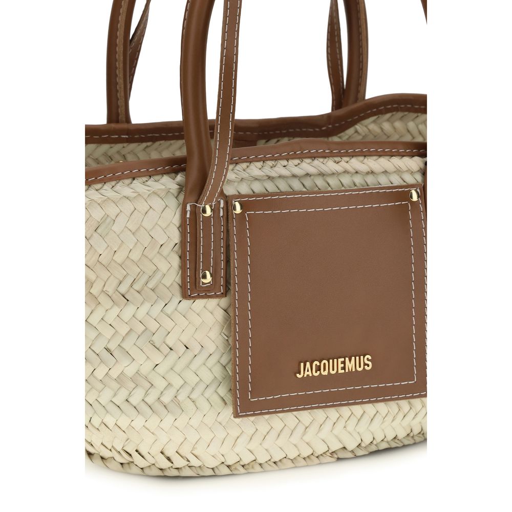 Jacquemus Brown Calf Leather Bos Taurus Handbag