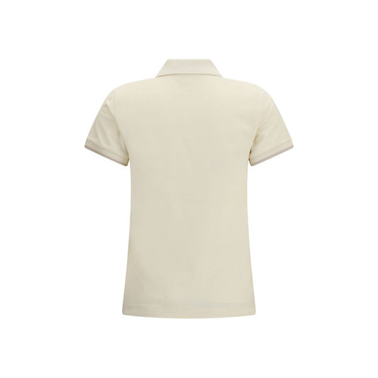 Moncler Beige Cotton Polo Shirt