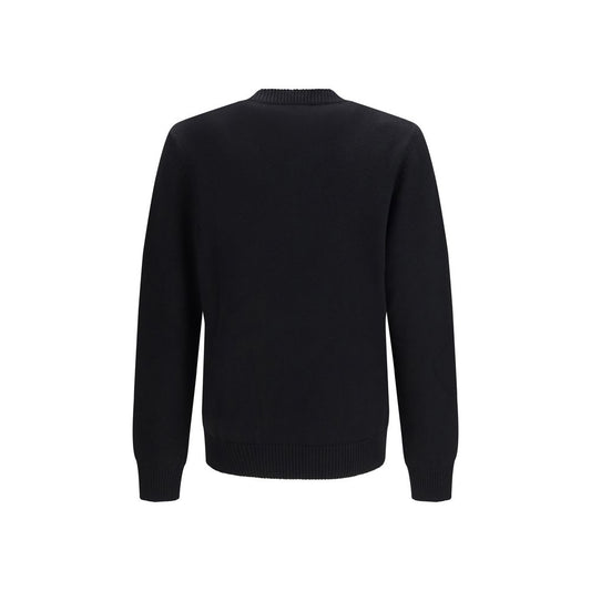 Fendi Black Fleece Wool Sweatshirt