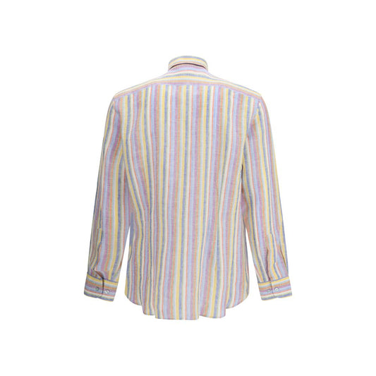 Etro Multicolor Linen Pattern Shirt