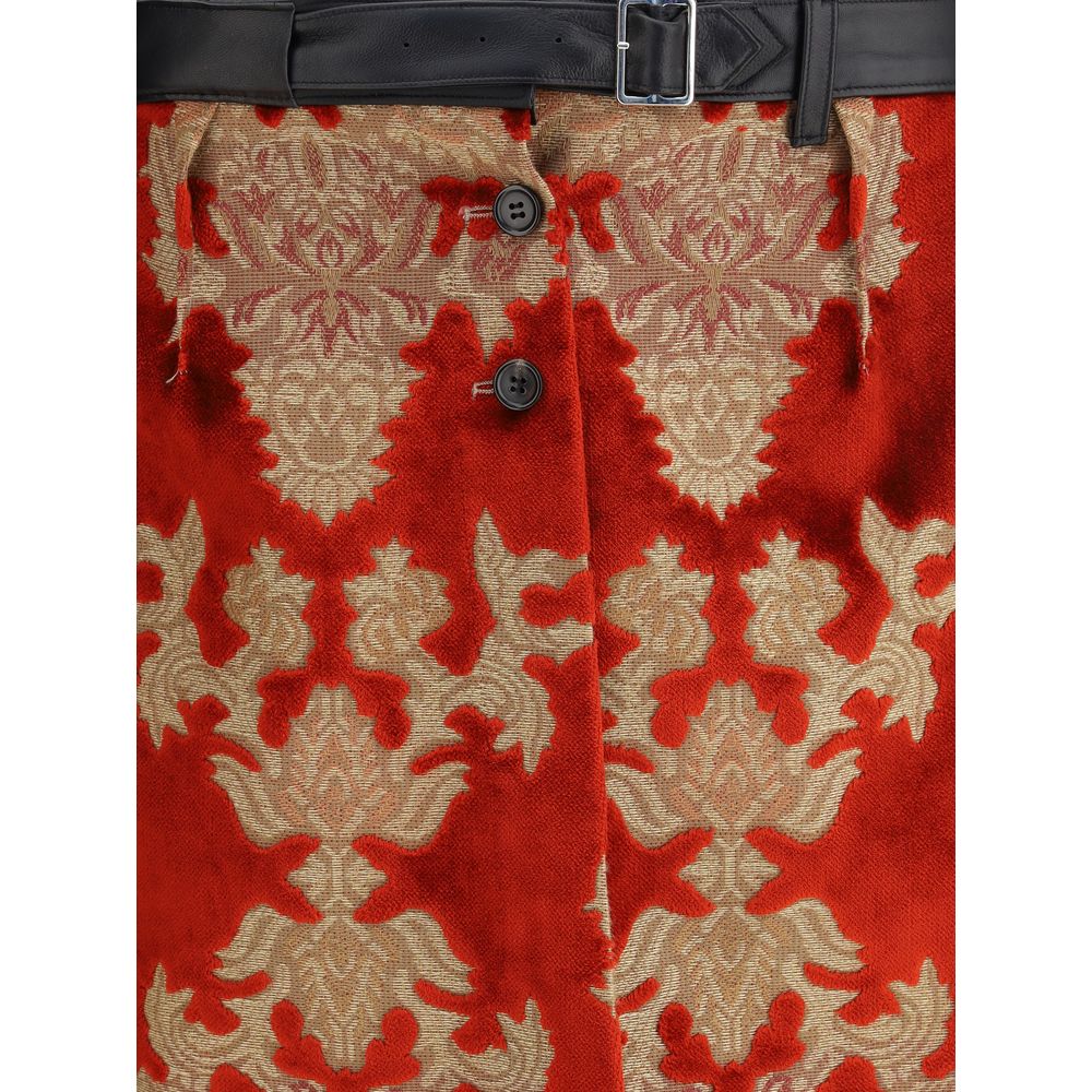 Undercover Multicolor Marabou Bermuda Shorts