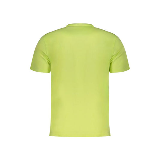 Napapijri Yellow Cotton Men T-Shirt