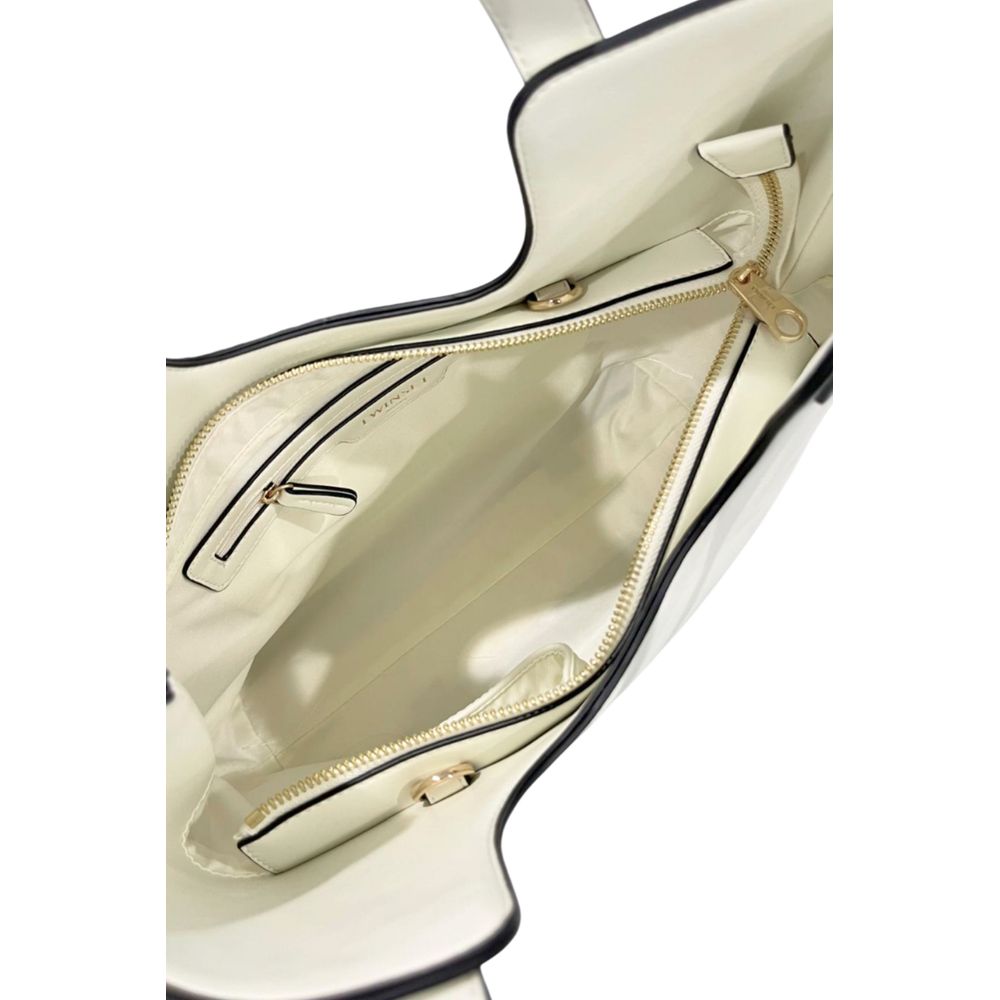 Twinset White PU Women Handbag