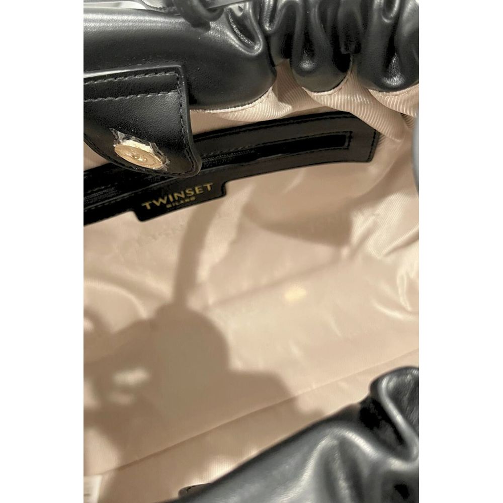 Twinset Black Polyethylene Clutch Bag