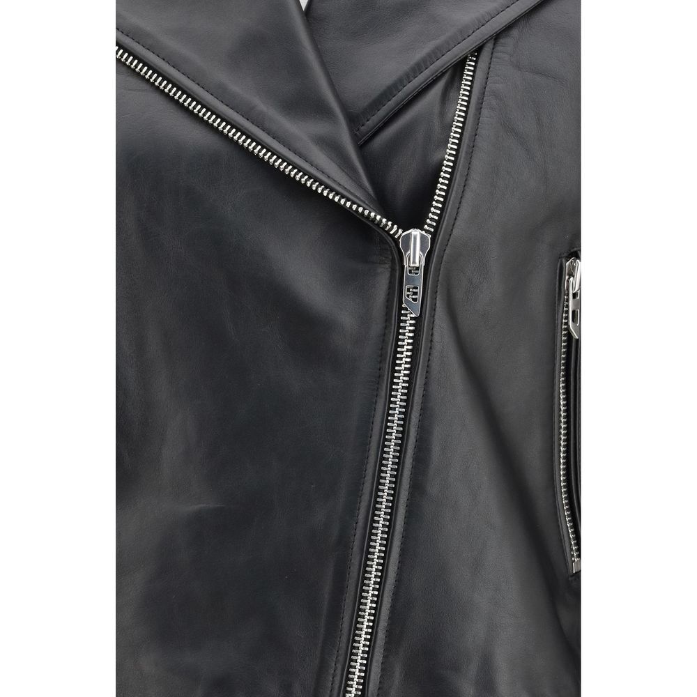 Diesel Black Leather Jacket