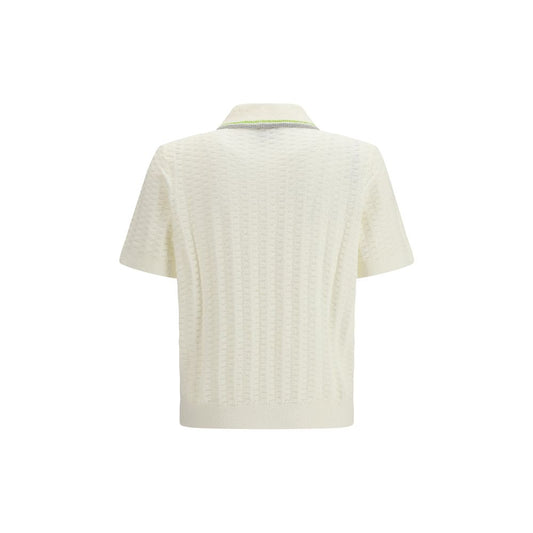 Casablanca Beige Cotton Polo Shirt