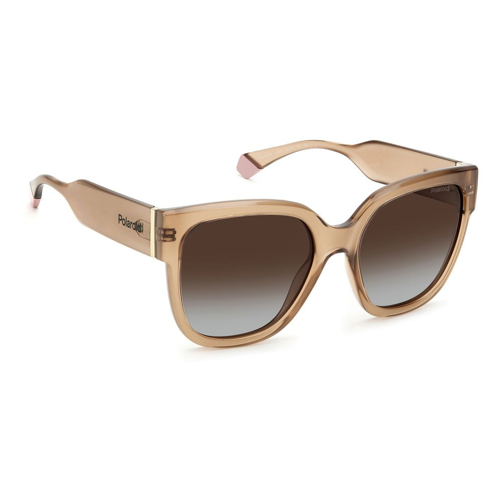 Polaroid Beige Plastic Sunglasses