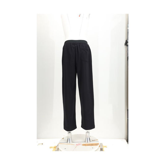 MM6 Black Cotton Casual Pants