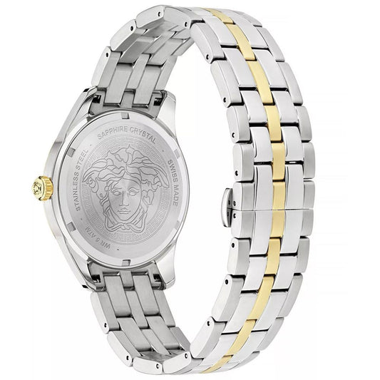Versace Gray Stainless Steel Dress Watch