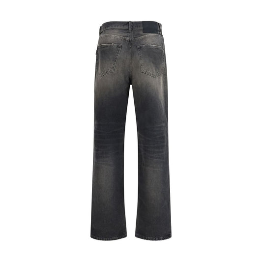 Haikure Black Cotton Relaxed Fit Jeans