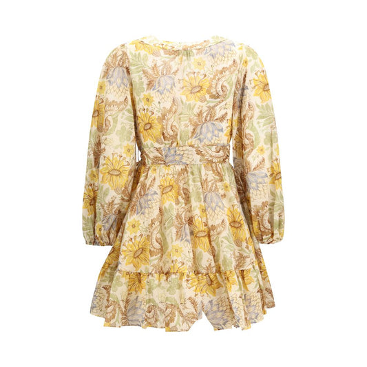 Zimmermann Bicolor Cotton Casual Dress