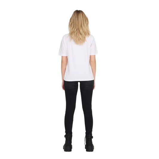 Only White Cotton T-Shirt