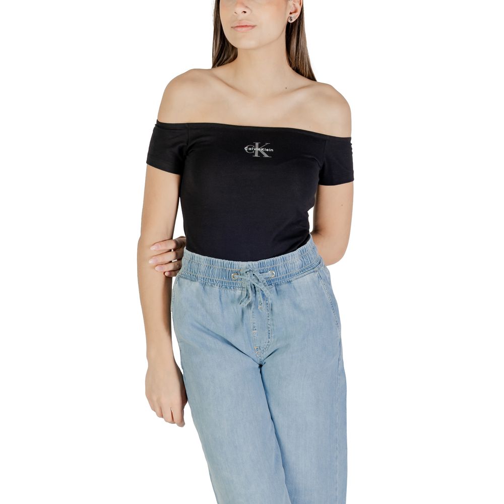 Calvin Klein Jeans Black Cotton T-Shirt