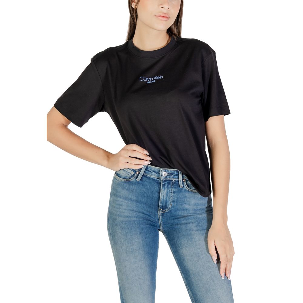Calvin Klein Jeans Black Cotton T-Shirt