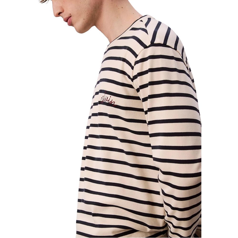 Calvin Klein Jeans White Cotton Long Sleeve T-Shirt