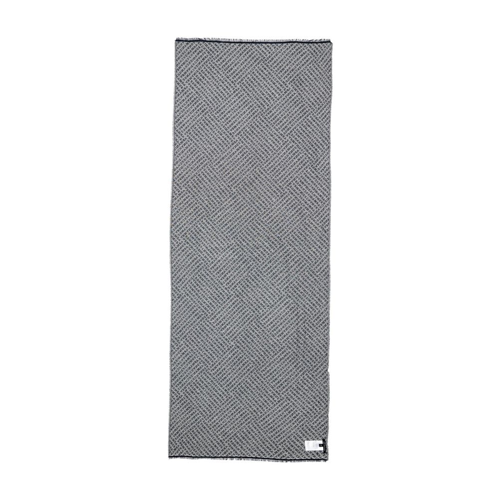 Armani Exchange Blue Viscose Scarf