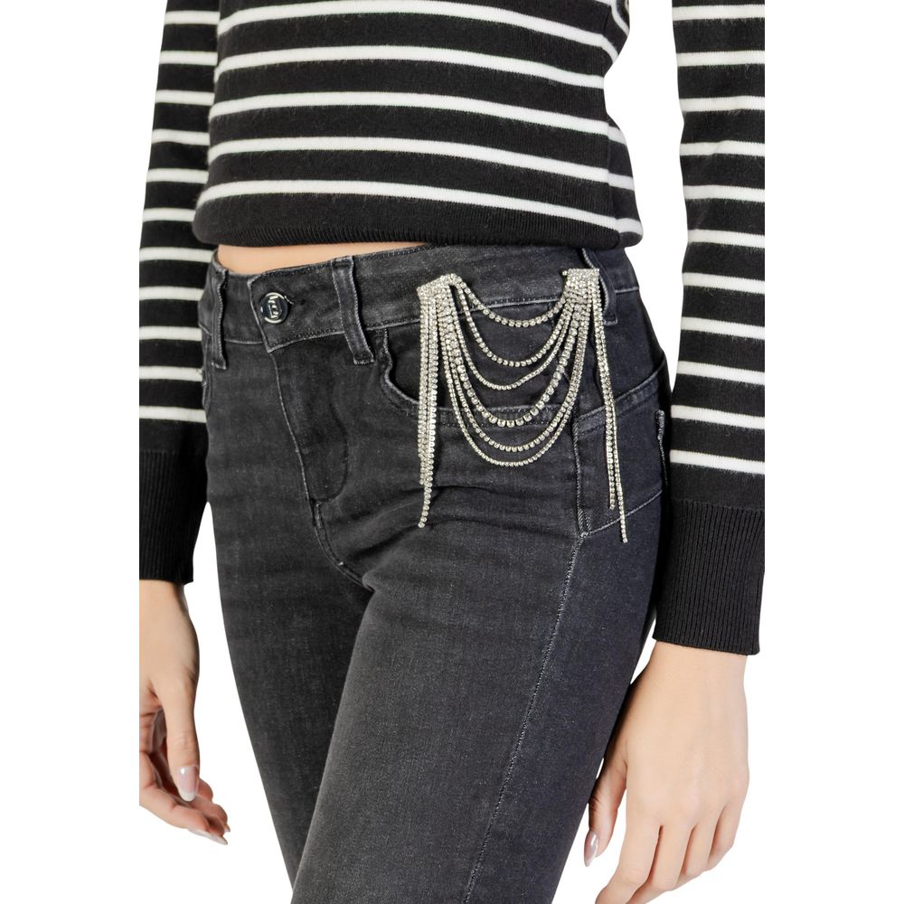 Liu Jo Black Cotton Skinny Jeans