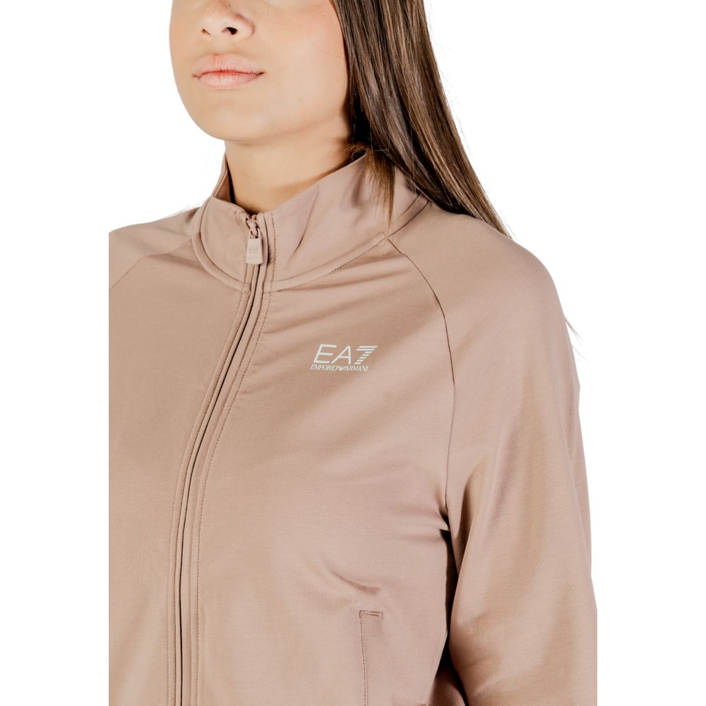 EA7 Emporio Armani Brown Cotton Tracksuit