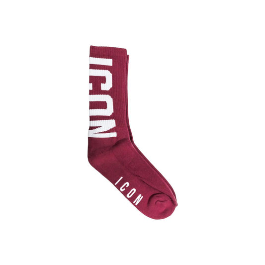 Icon Bordeaux Cotton Socks