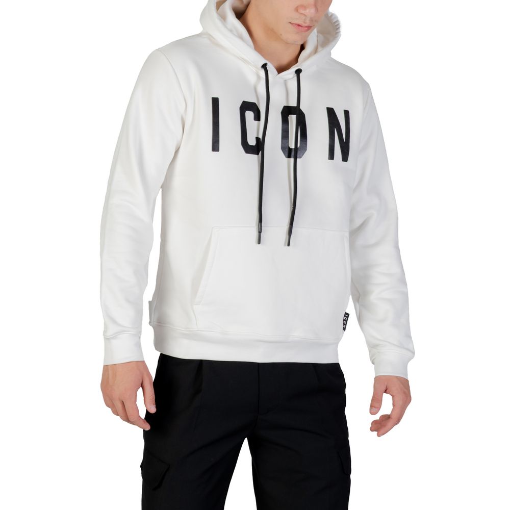 Icon Black And White Cotton Hoodie