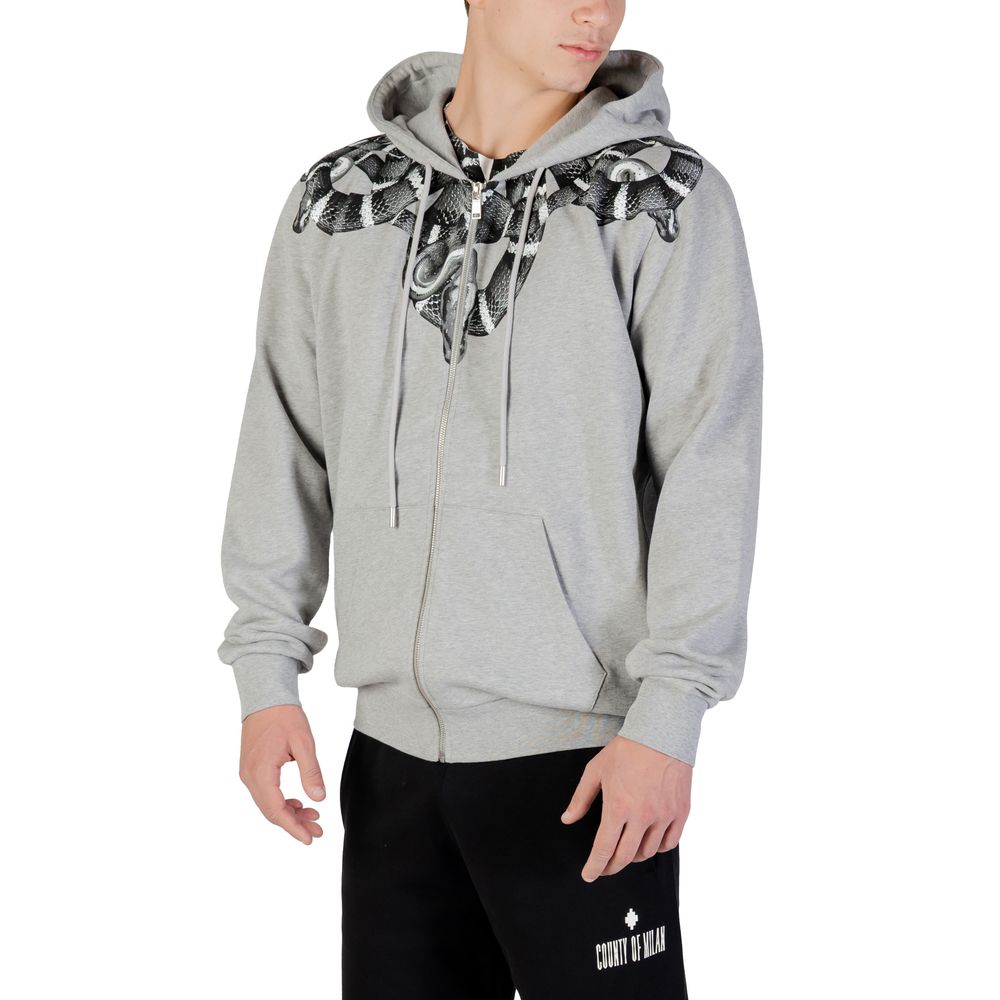 County of Milan Gray Cotton Hoodie